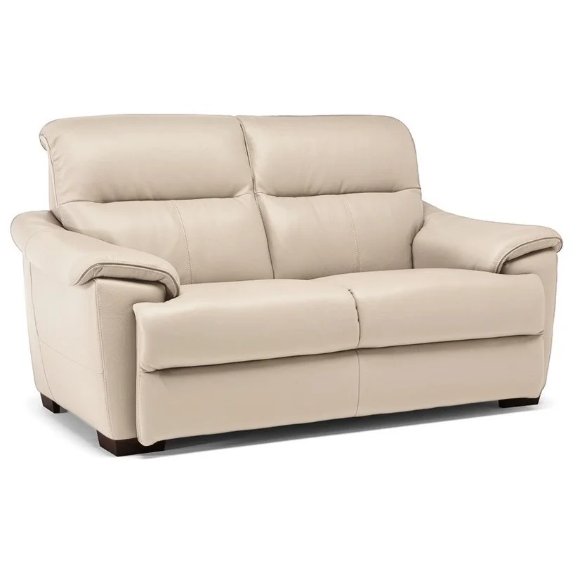 Natuzzi Editions 100 Italian Leather C063005 Contemporary Loveseat